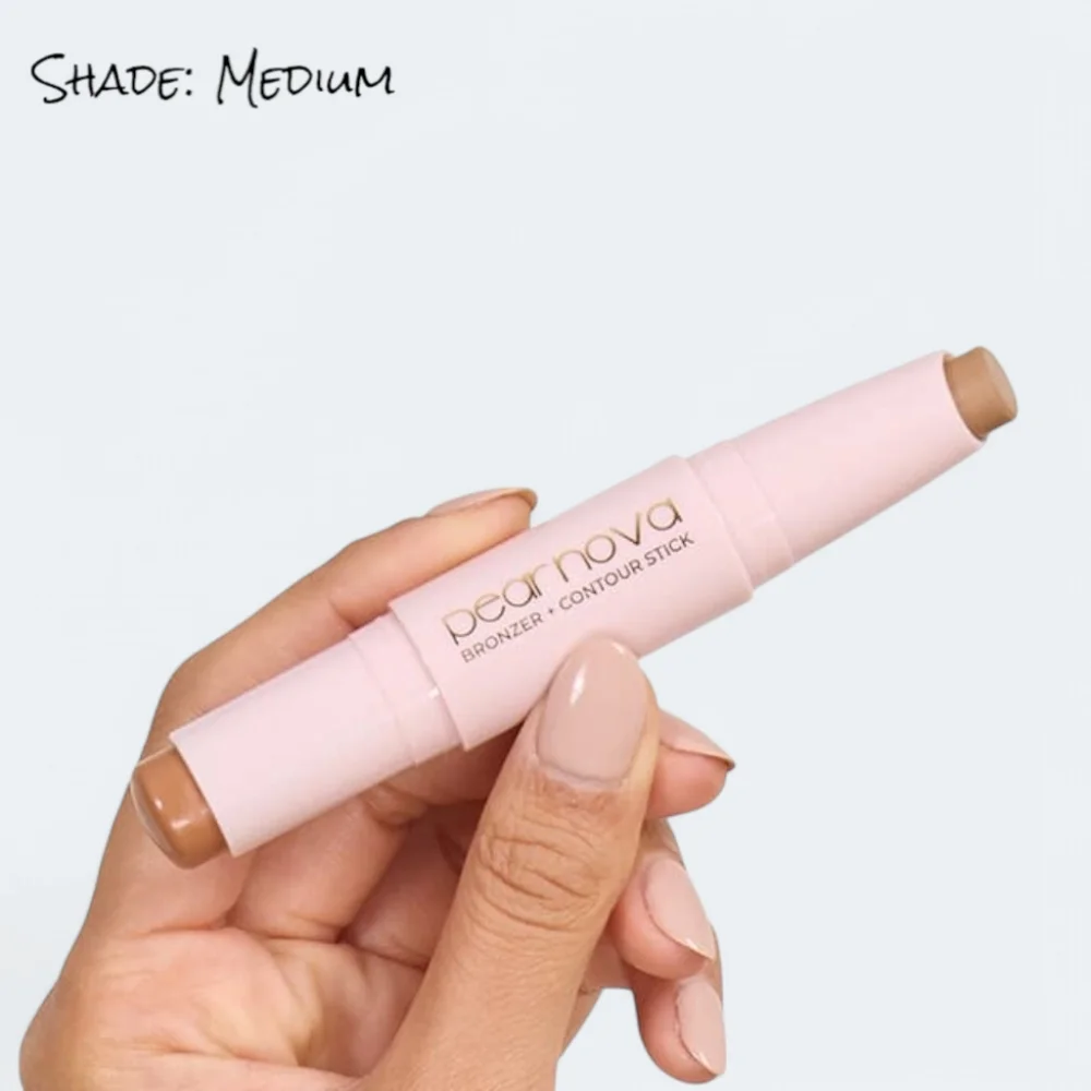 Pear Nova Bronzer + Contour Stick - Medium